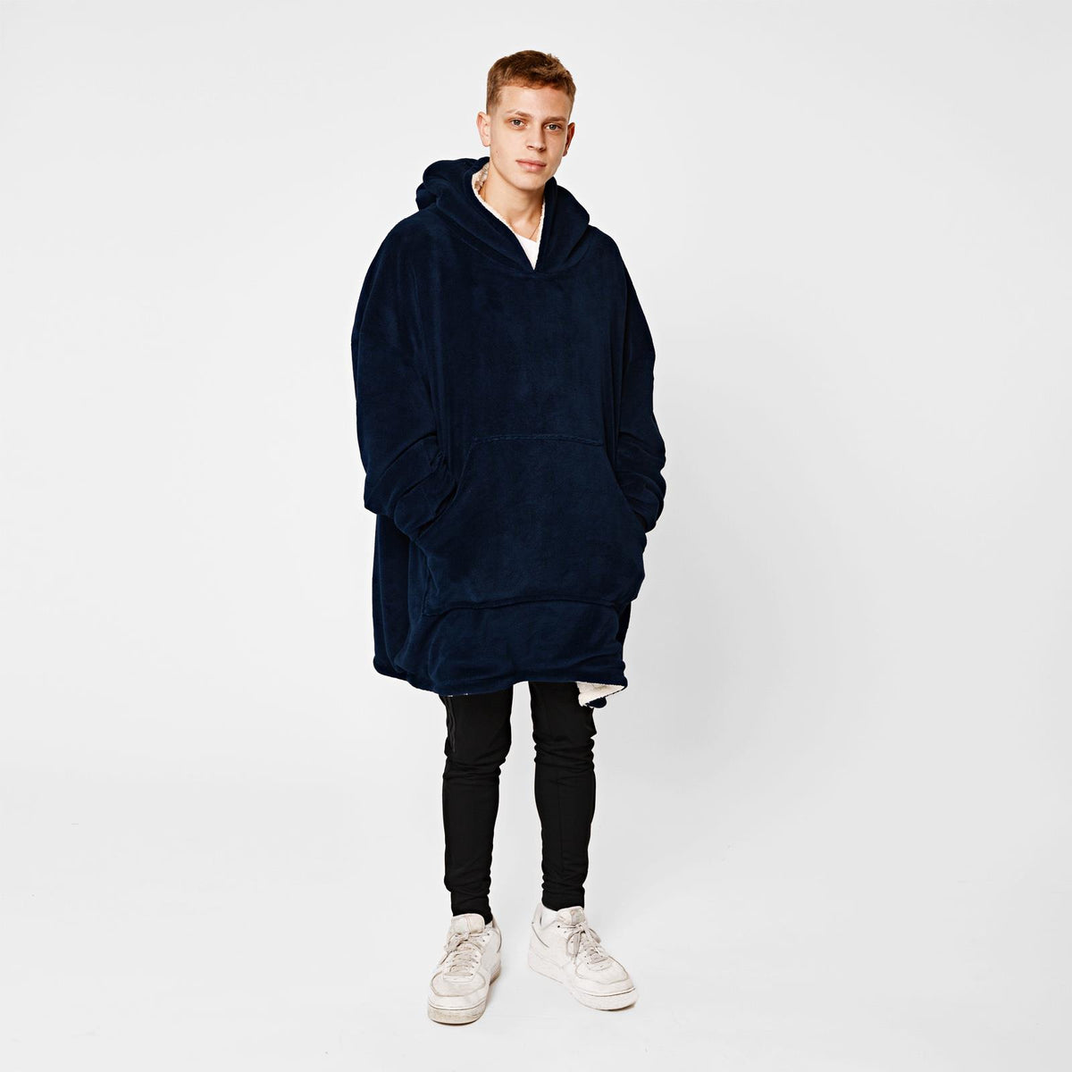 OHS Hoodie Blanket Oversized Ultra Plush Sherpa Giant Big Hooded Sweatshirt