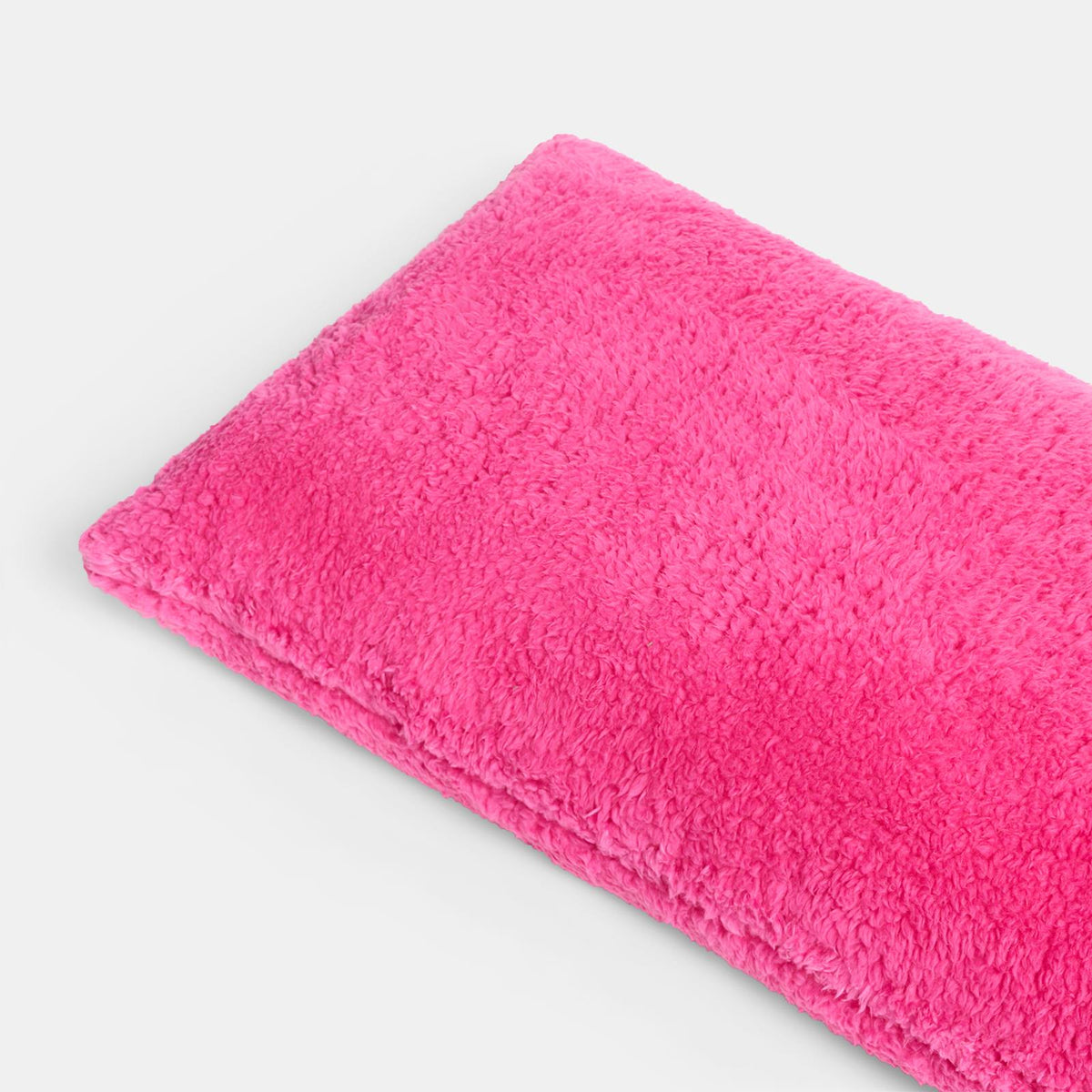 OHS Long Bolster Pillow Teddy Fleece Body Neck Pregnancy Support Cushion