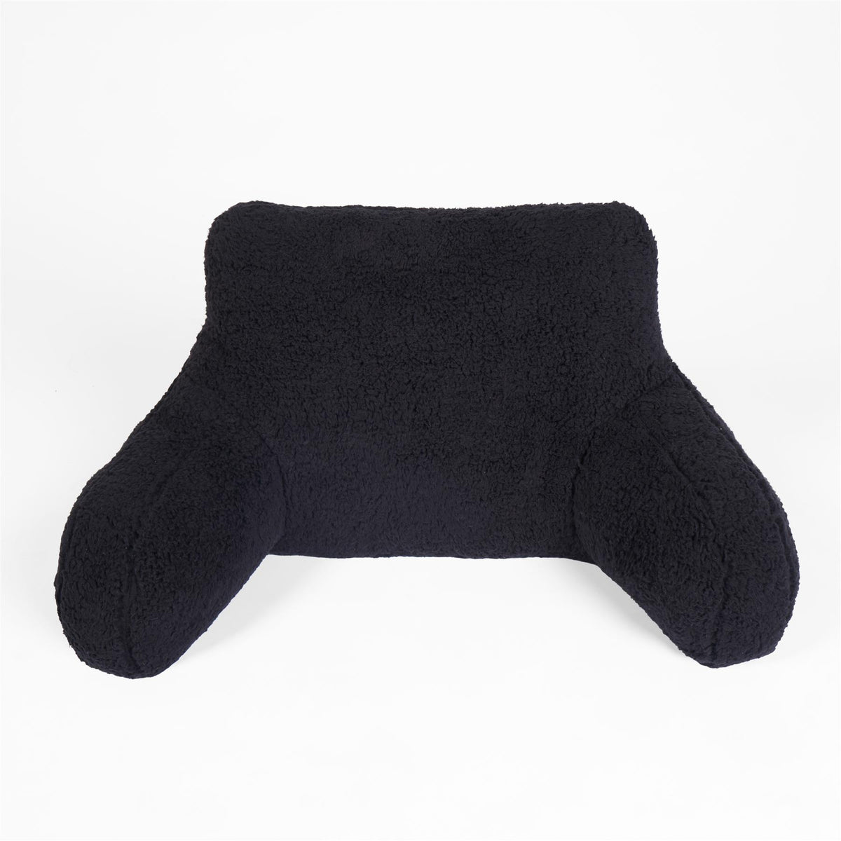 OHS Teddy Fleece Reading Pillow Cuddle Cushion with Arms Lumbar Bed Chair