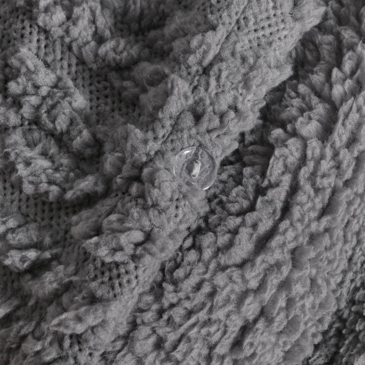 OHS Cable Knit Bedding Set Reversible Fleece Quilt Duvet Cover with Pillowcase