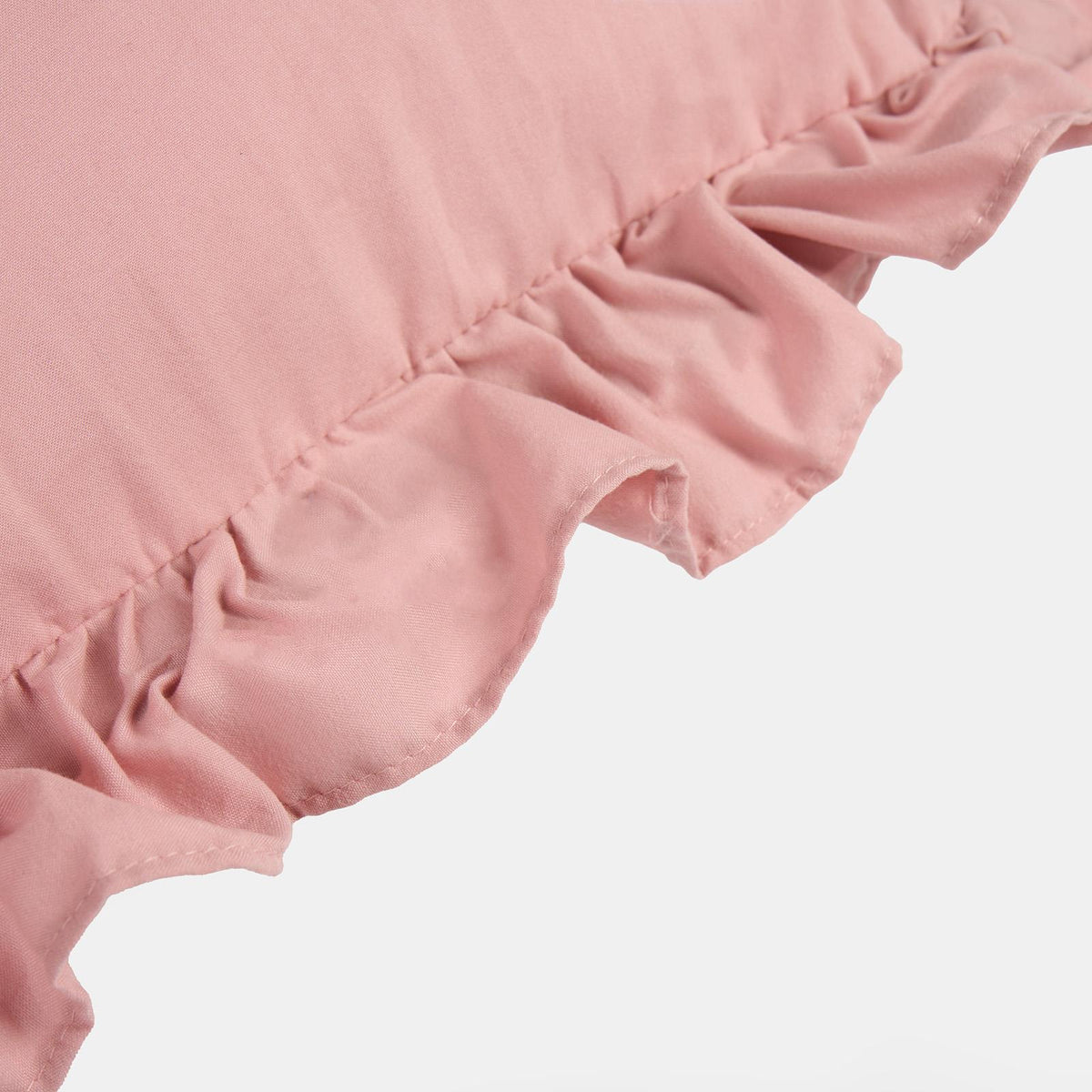 OHS Frill Cushion Covers Faux Linen Soft Square Pillowcases Home Decor Multipack