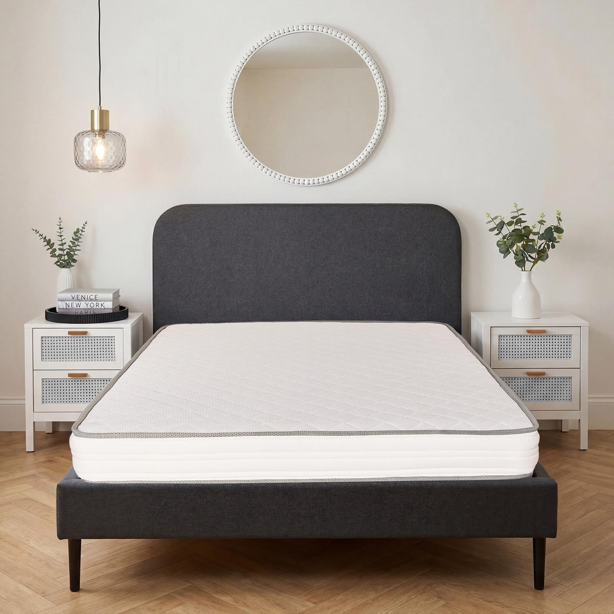 OHS Memory Foam Mattress Sprung Extra Comfort Deep Bed 3FT 4FT Double King