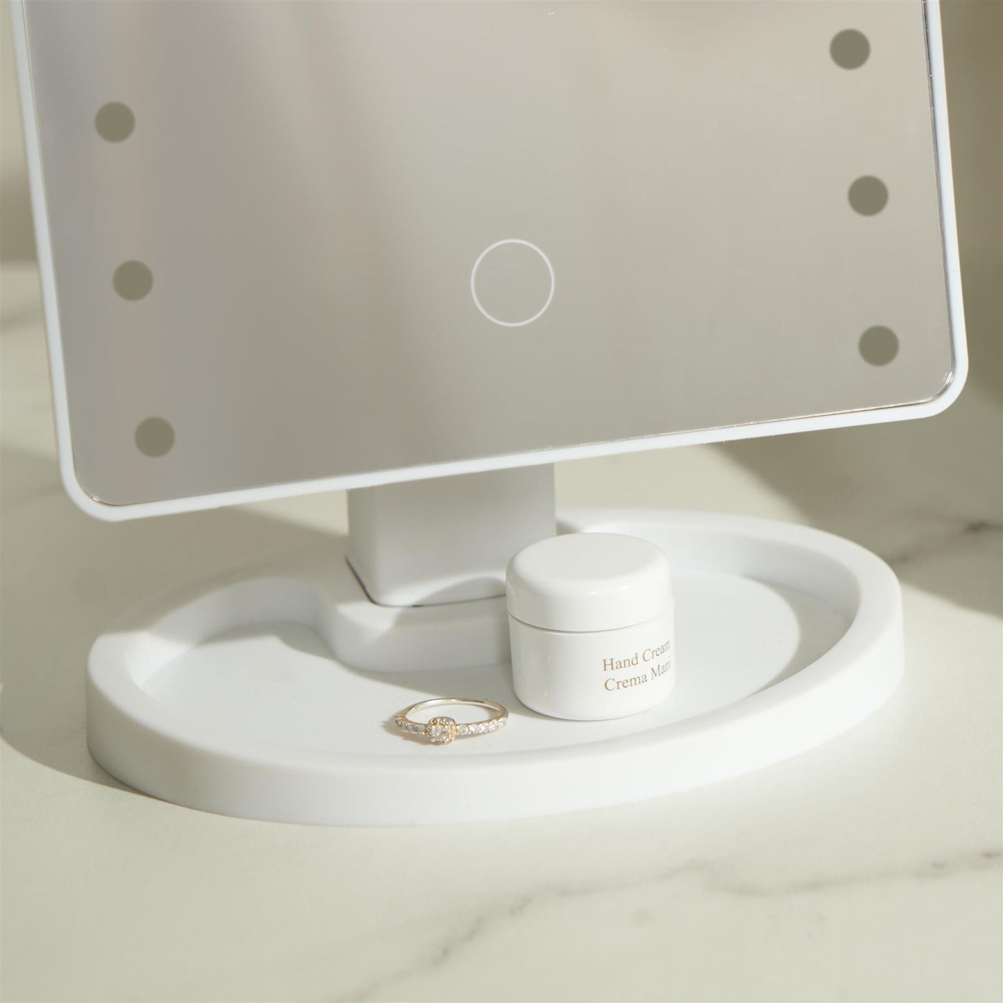 OHS LED Illuminated Mirror Light Up Make Up Cosmetic Vanity OR Travel