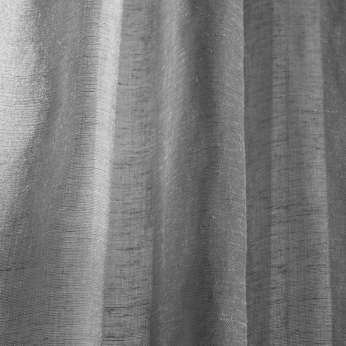 OHS Linen Look Voile Net Curtains 2 Panels Rod Slot Top Pair Home Set 55x87
