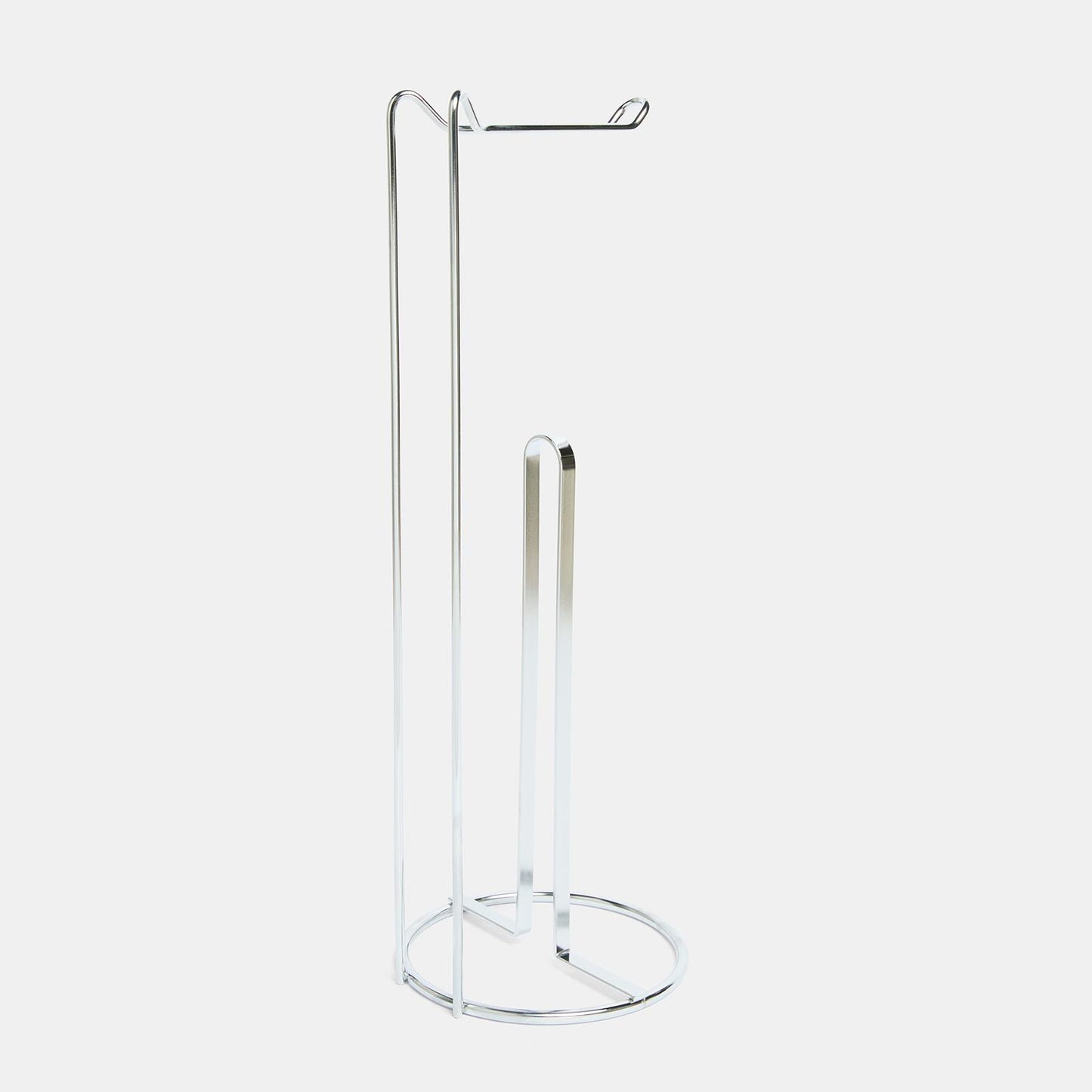 OHS Metal Toilet Roll Holder Freestanding Bathroom Storage Organiser