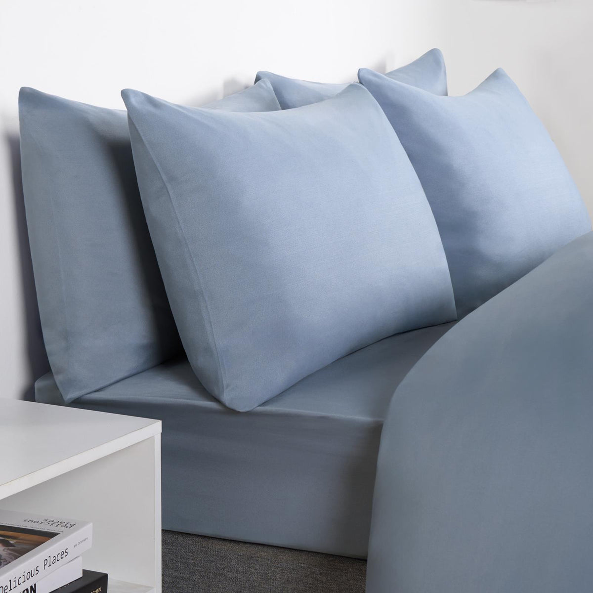 OHS Microfibre Housewife Pillowcases Set 2 Pack Wrinkle Resistant Pillow Covers
