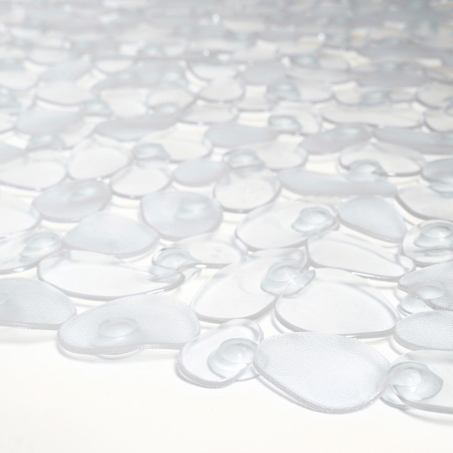 OHS PVC Bath Mat Clear Printed Non Slip Quick Dry Shower Rug Adults Kids