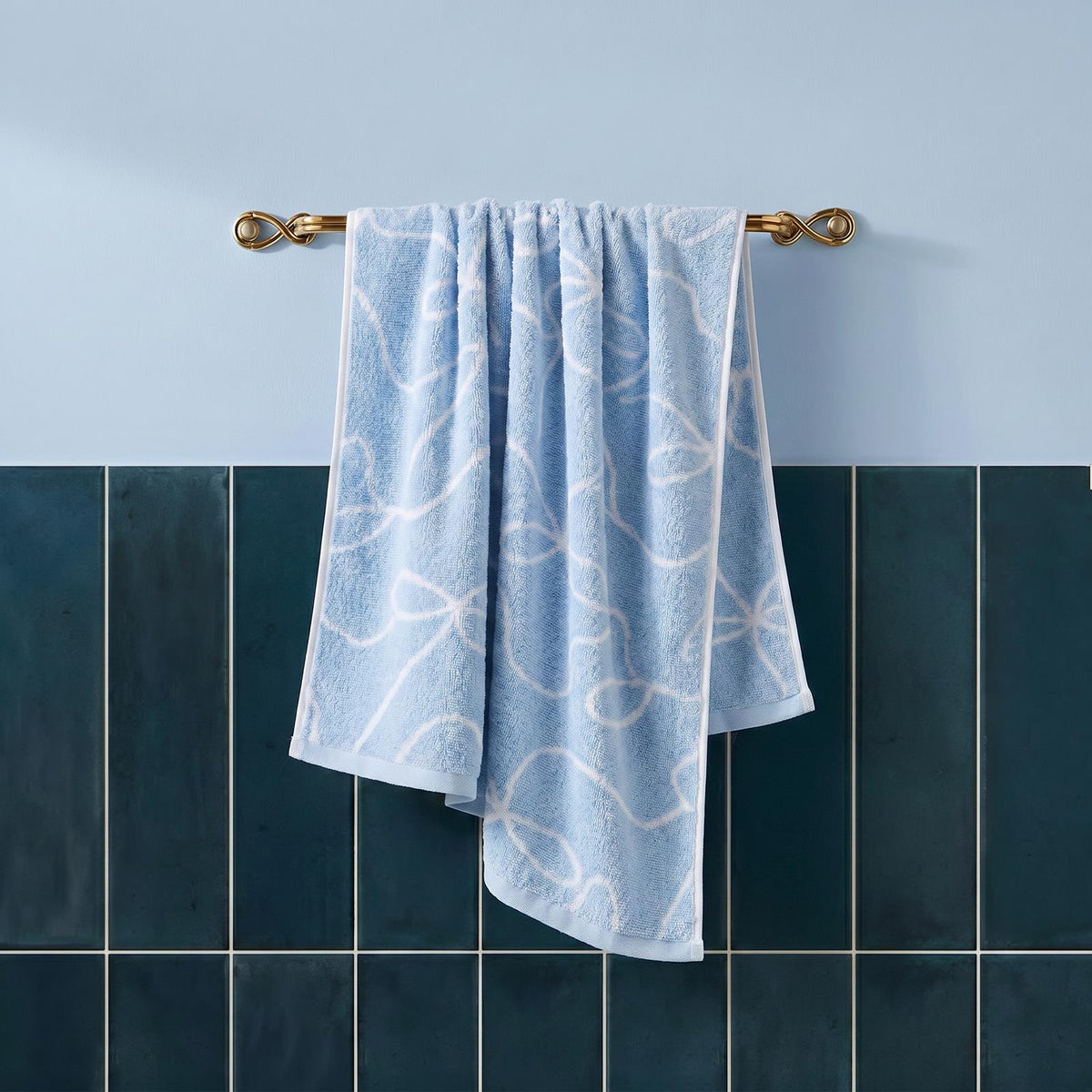 OHS Bows Towels 100% Premium Cotton Highly Absorbent Hand Bath Towel Sheet