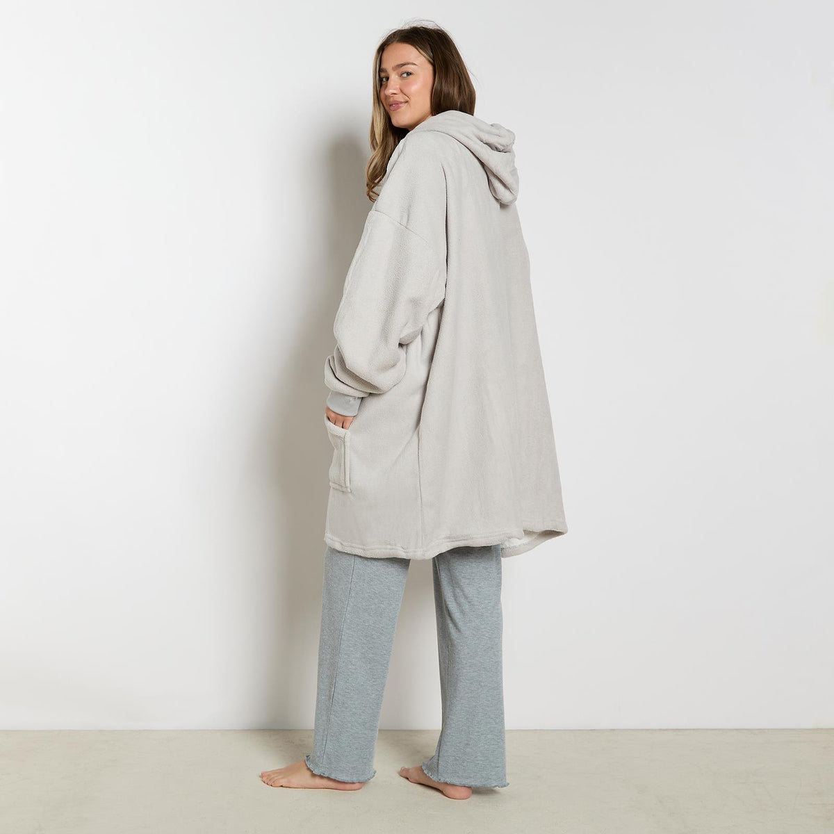 OHS Hoodie Blanket Oversized Ultra Plush Sherpa Giant Big Hooded Sweatshirt