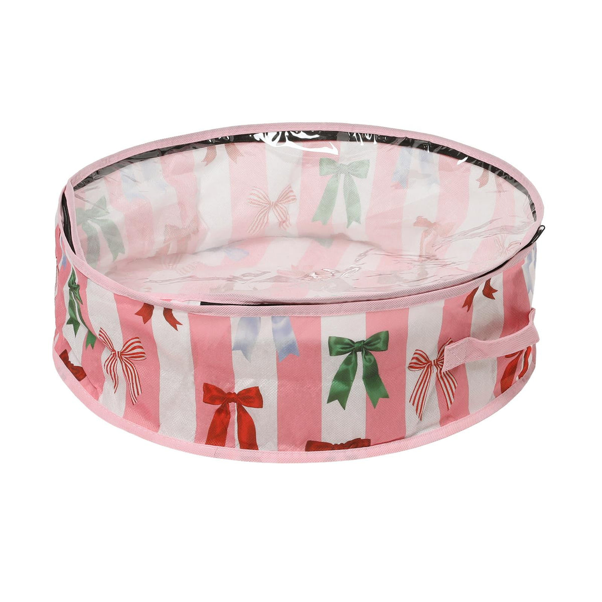 OHS Wreath Storage Bag Plain Printed Xmas Festive Decoration Holder Organiser