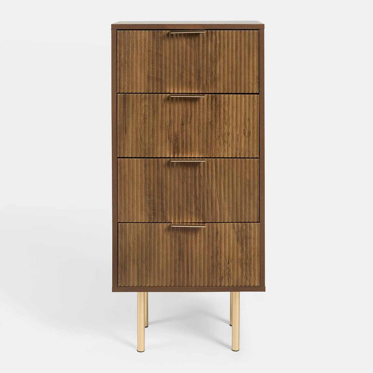 OHS Ribbed Drawer Unit Bedside Table 3/4/5/6 Draw Cabinet Nightstand Sideboard