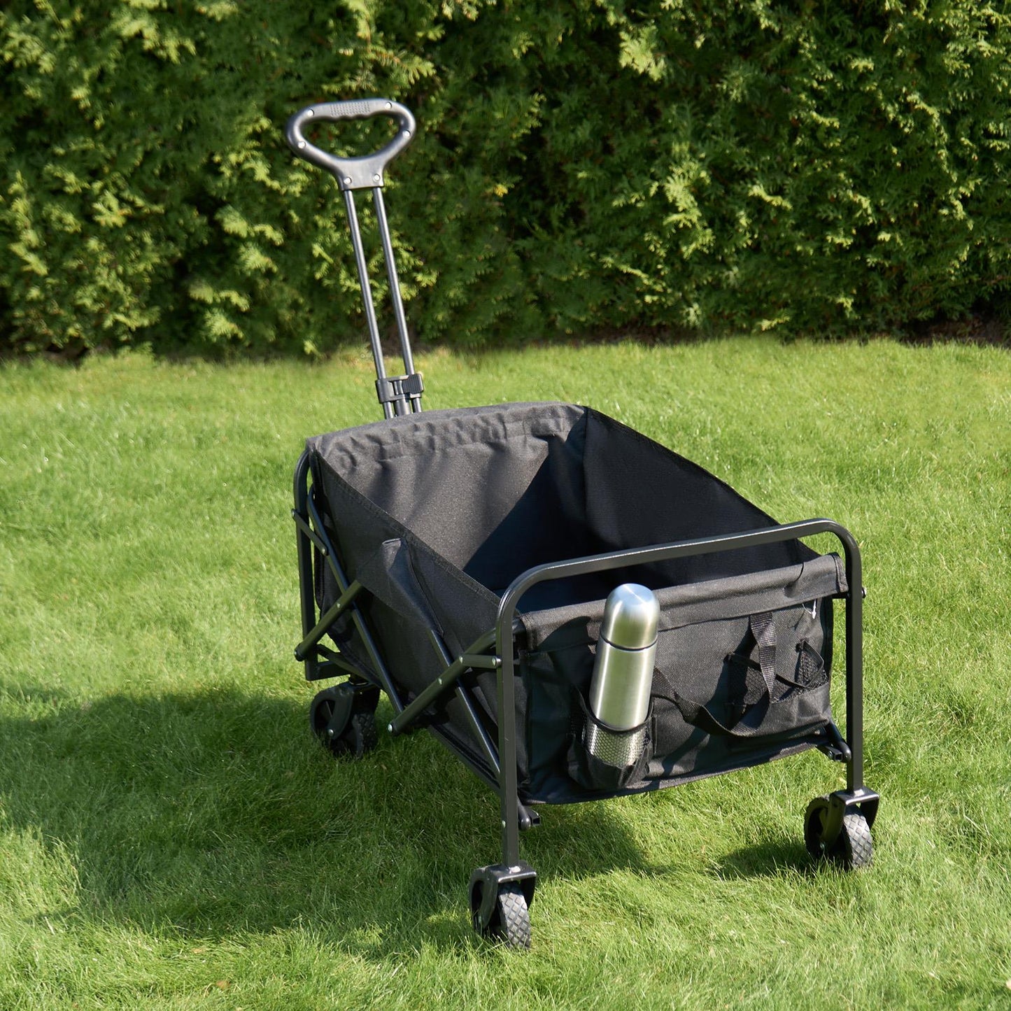 OHS Garden Folding Trolley Cart Outdoor Storage Camping Grocery Shopping