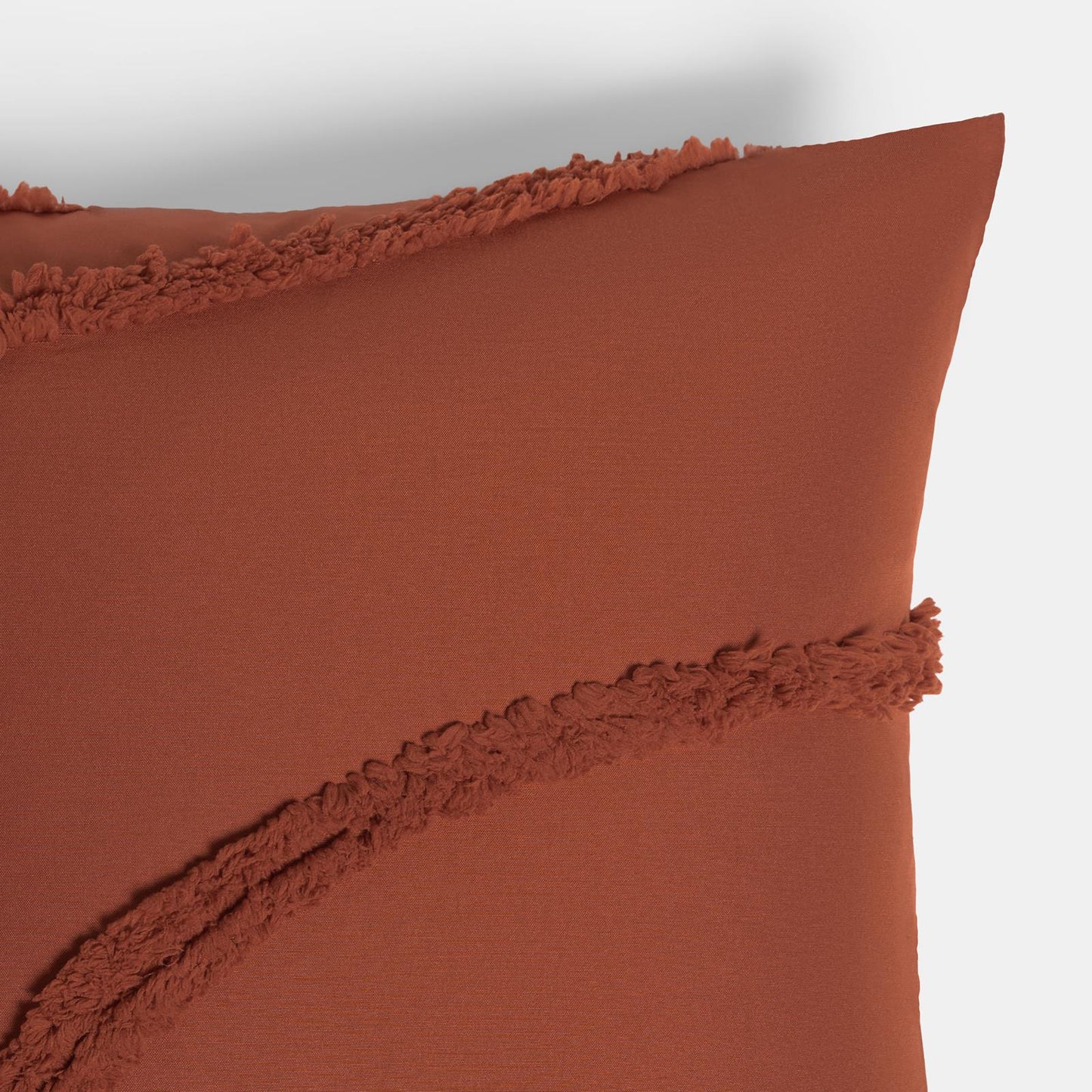 OHS Tufted Contour Cushion Covers 2 Pack Decorative Square Pillowcases