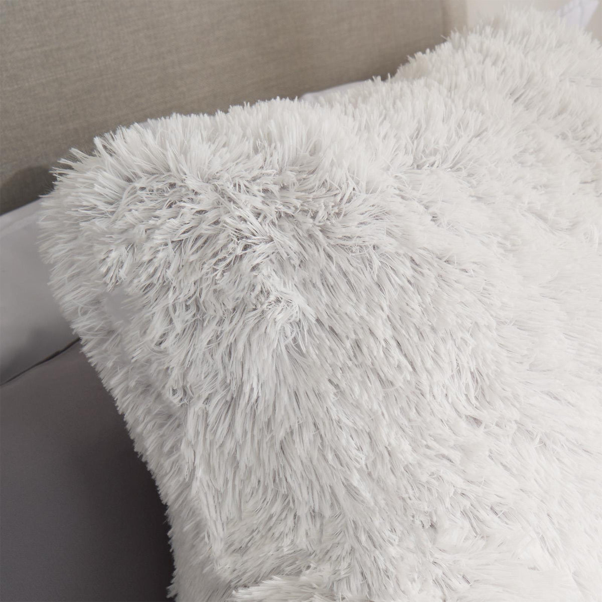 OHS Fluffy Cuddle Cushion Reading Pillow with Arms Lumbar Bed Chair
