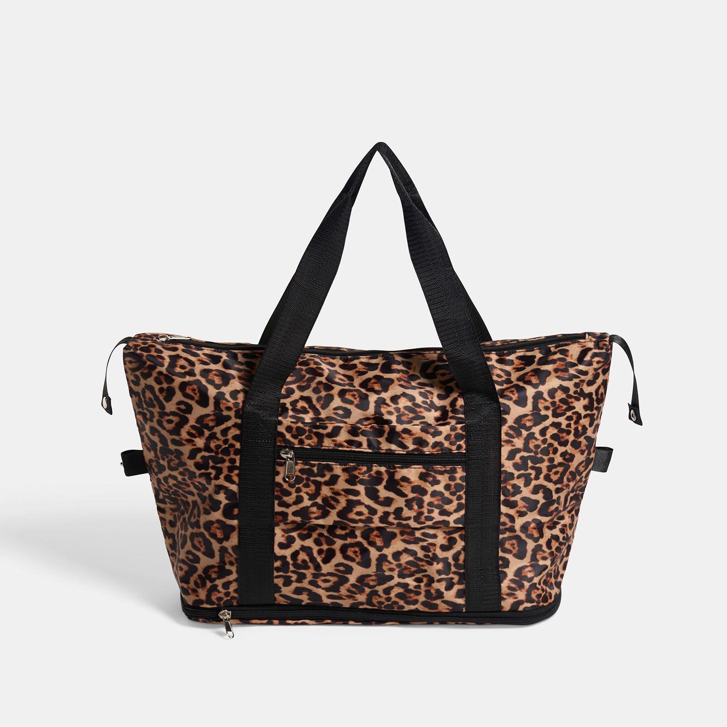 OHS Animal Print Weekend Travel Bag Expandable Shoe Compartment Cabin Duffle