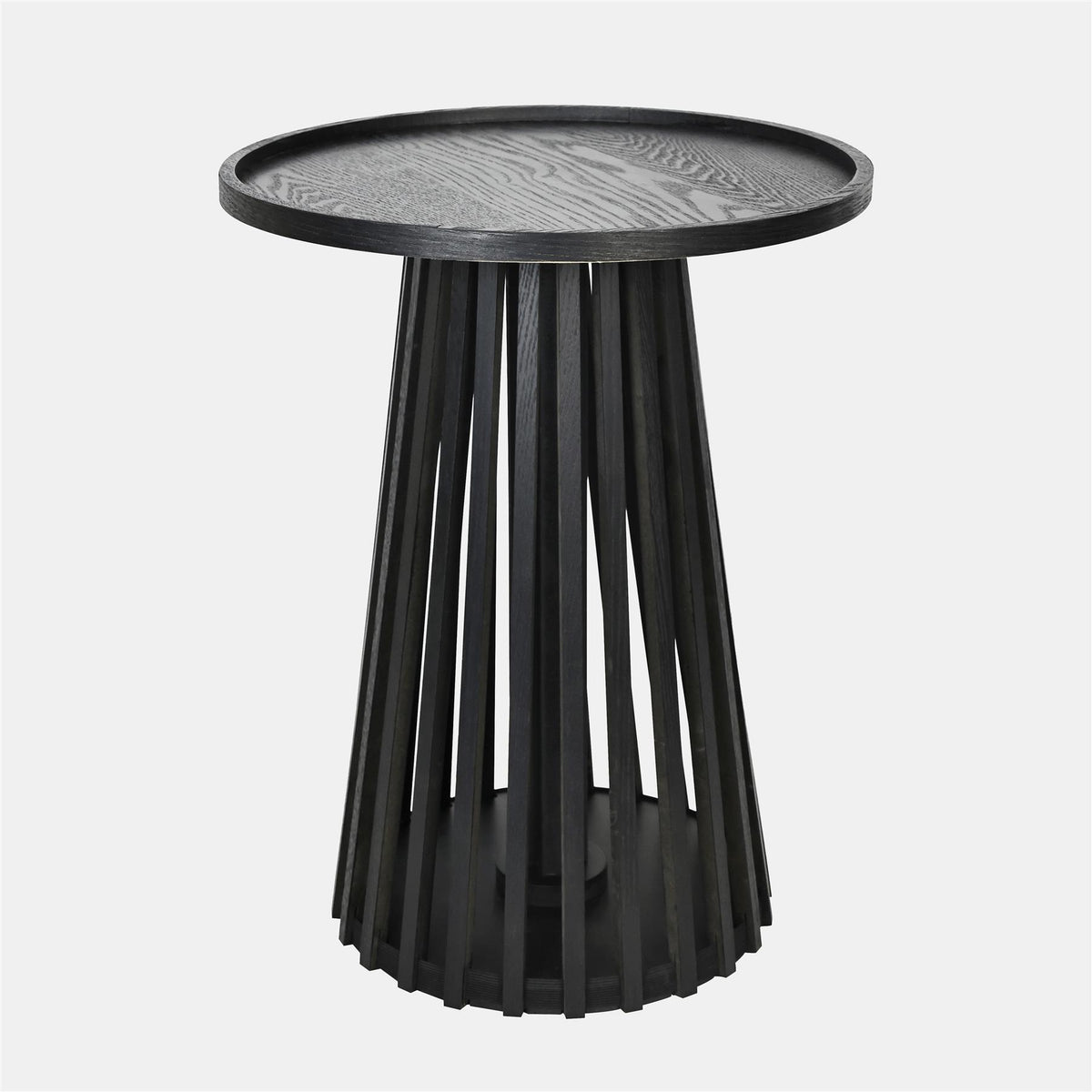 OHS Ivy Side Table Slatted Engineered Wood Living Room Bedroom Bedside