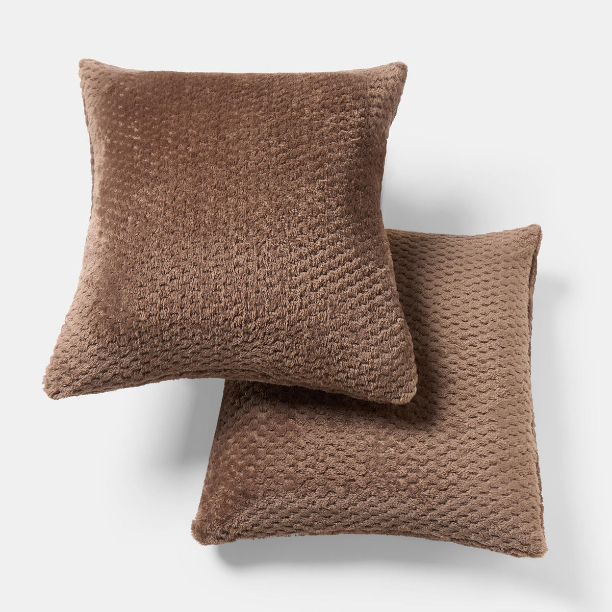 OHS Waffle Fleece Cushion Covers 2/4 Pack Soft Filler Decor
