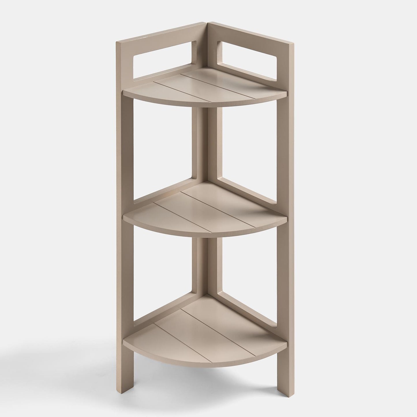 OHS Shelving Unit 3 Tier Storage MDF Home Organiser Display Corner Space Saving