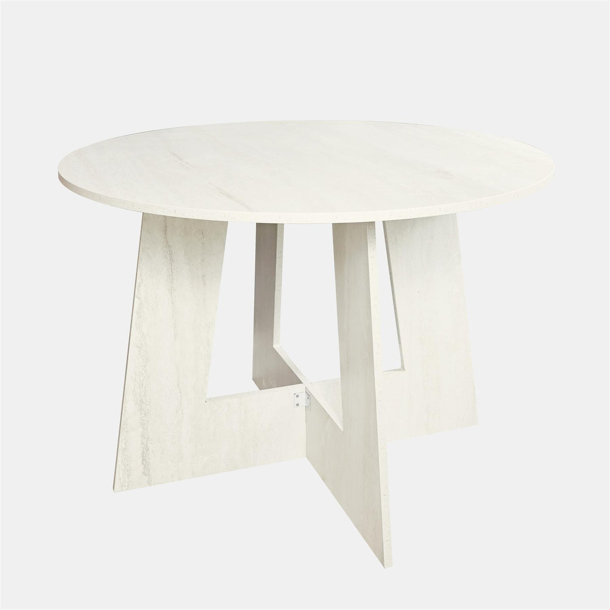 OHS Angular Dining Table 4-Seater Round Circle Kitchen Tables Engineered Wood