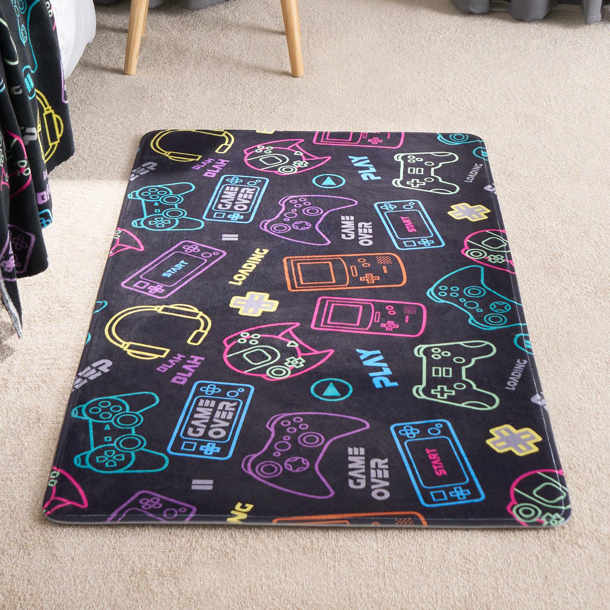Kids Rug Supersoft Washable Gaming Rugs Bedroom Living Room Non Slip Carpet Mat