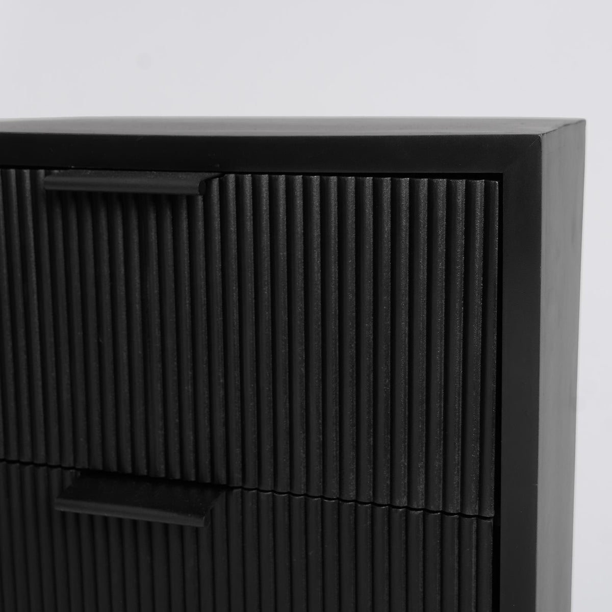 OHS Ribbed Drawer Unit Bedside Table 3/4/5/6 Draw Cabinet Nightstand Sideboard