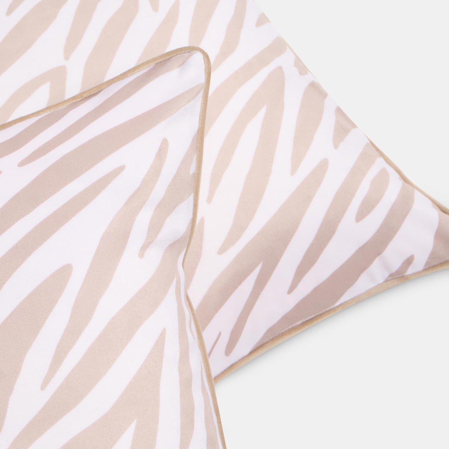 OHS Zebra Print Cushion Covers Matte Velvet Soft Luxury Square Pillowcases