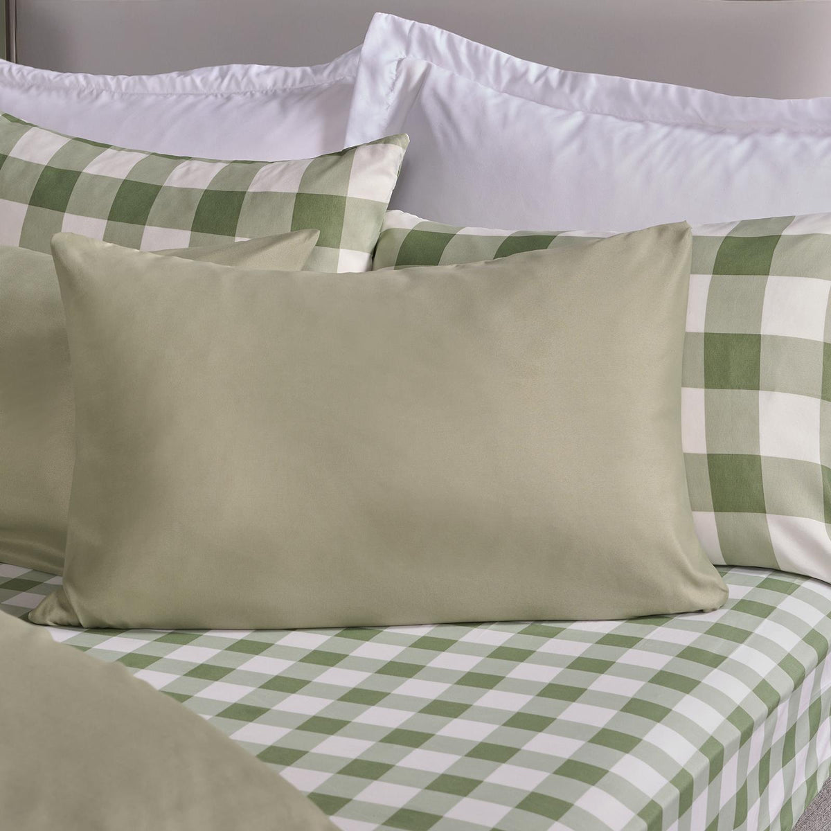 OHS Microfibre Housewife Pillowcases Set 2 Pack Wrinkle Resistant Pillow Covers