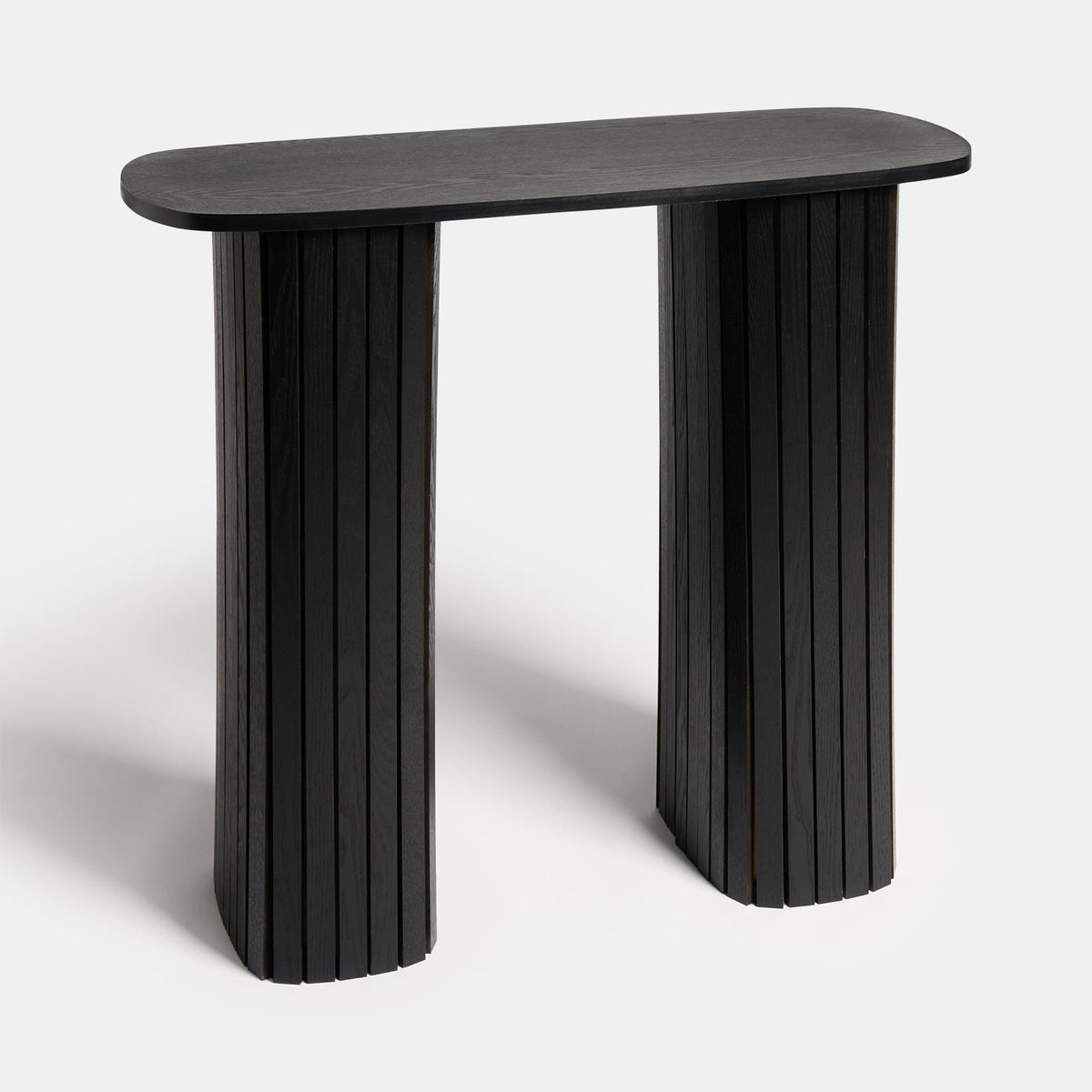 OHS Madison Console Table Ribbed Engineered Wood Entryway Display Unit Decor