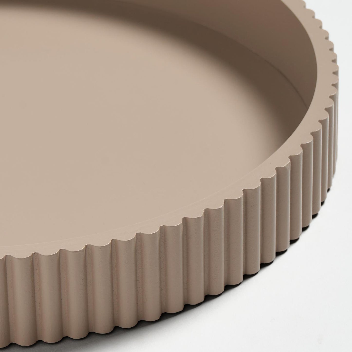 OHS Ribbed Decorative Tray Coffee Table Organiser Countertop Vanity Storage