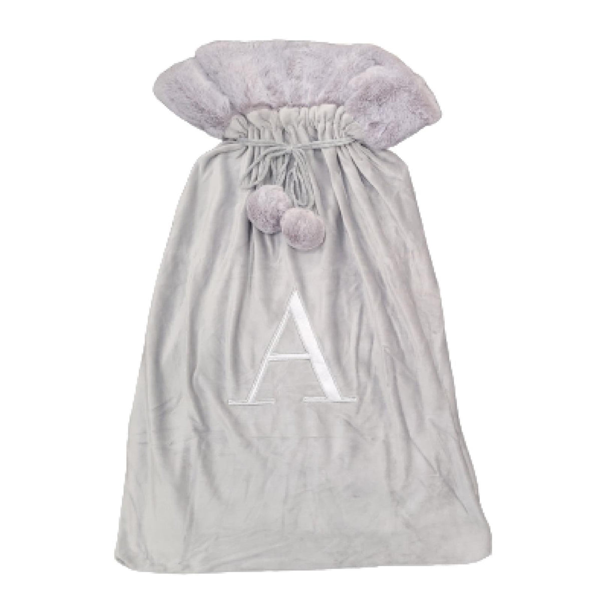 OHS Christmas Alphabet Stocking Sack Set Festive Xmas Santa Gift Bag