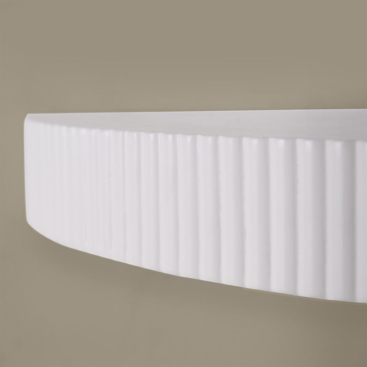 OHS Ribbed Floating Shelf Wall Storage Organiser Home Living Room Decor