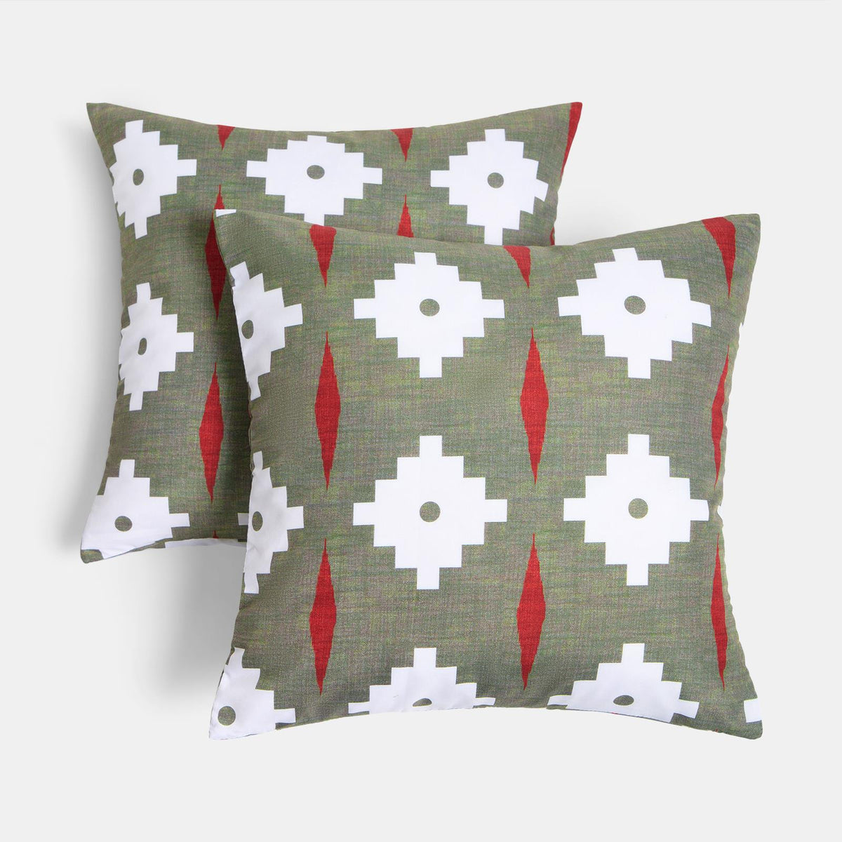 OHS Print Outdoor Cushion Covers Garden Water Resistant Filled Inserts Seat Set
