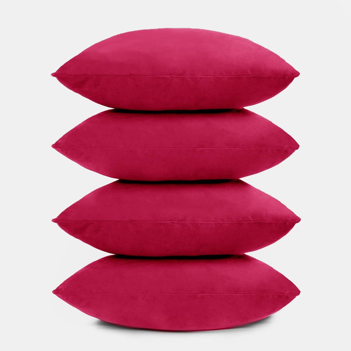 OHS Matte Velvet Cushion Covers Super Soft Luxury Square Pillowcases Multipack