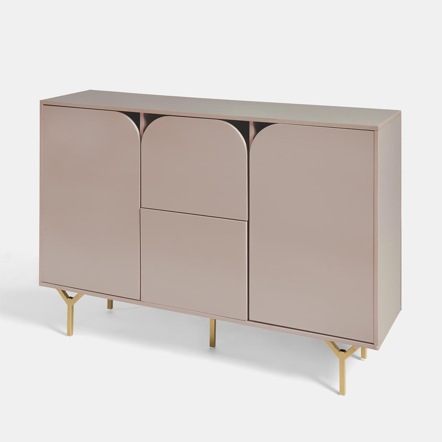 OHS Curved Look Sideboard Display Unit Buffet Cabinet Sideboard Cupboard Storage