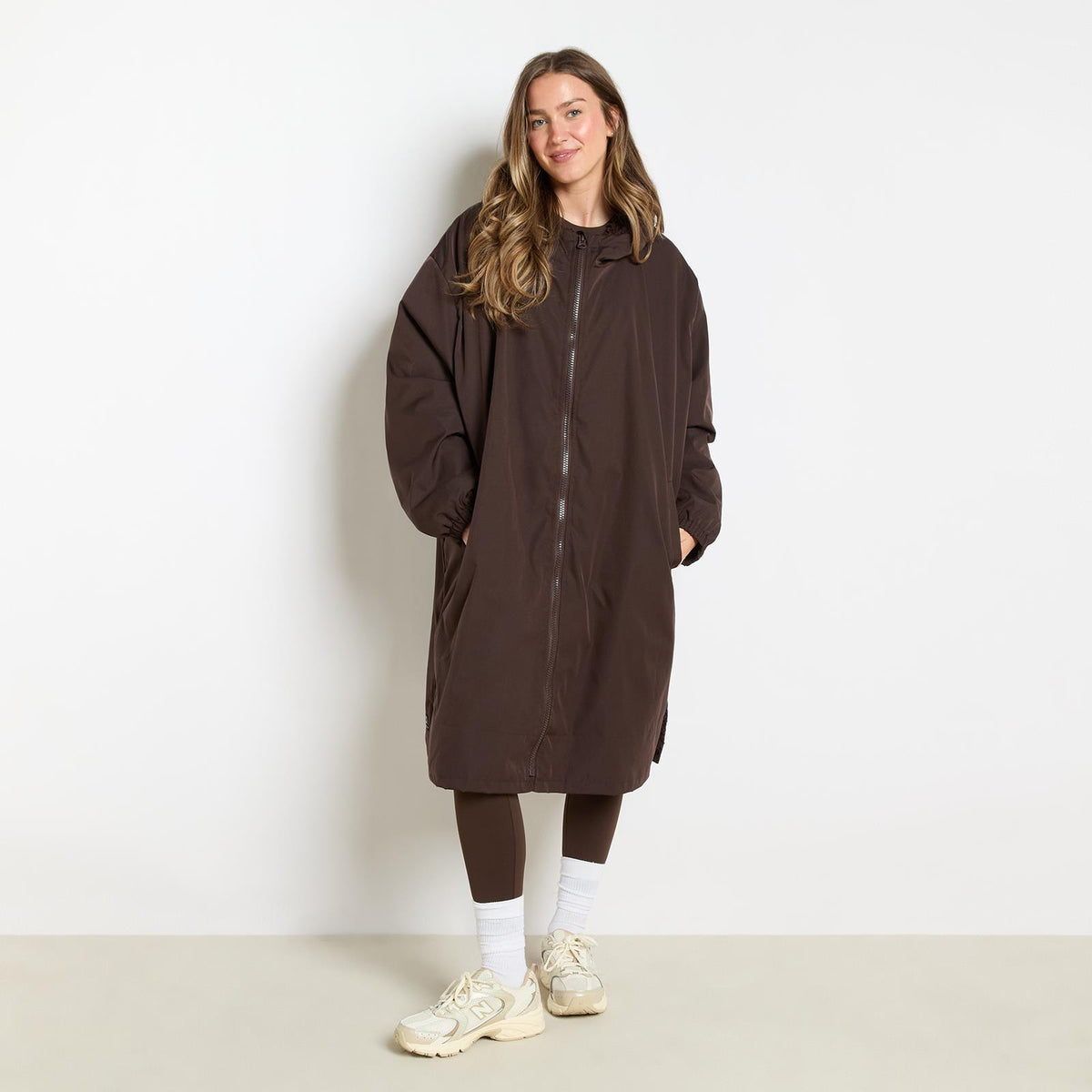 OHS Drying Changing Robe Sherpa Lined Water Resistant Oversize Coat Adults Kids