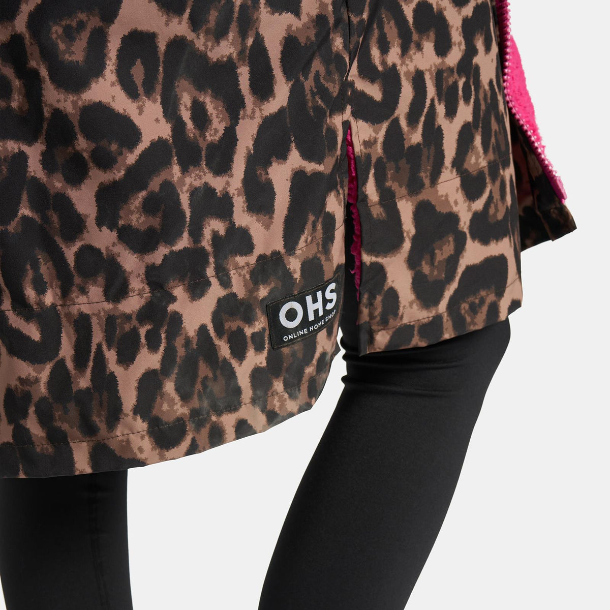 OHS Drying Changing Robe Sherpa Lined Water Resistant Oversize Coat Adults Kids