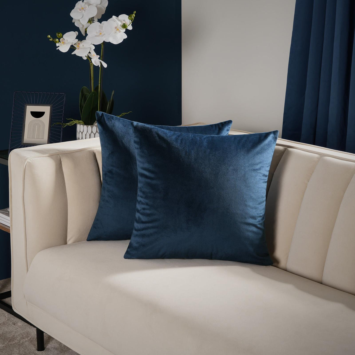OHS Matte Velvet Cushion Covers Super Soft Luxury Square Pillowcases Multipack