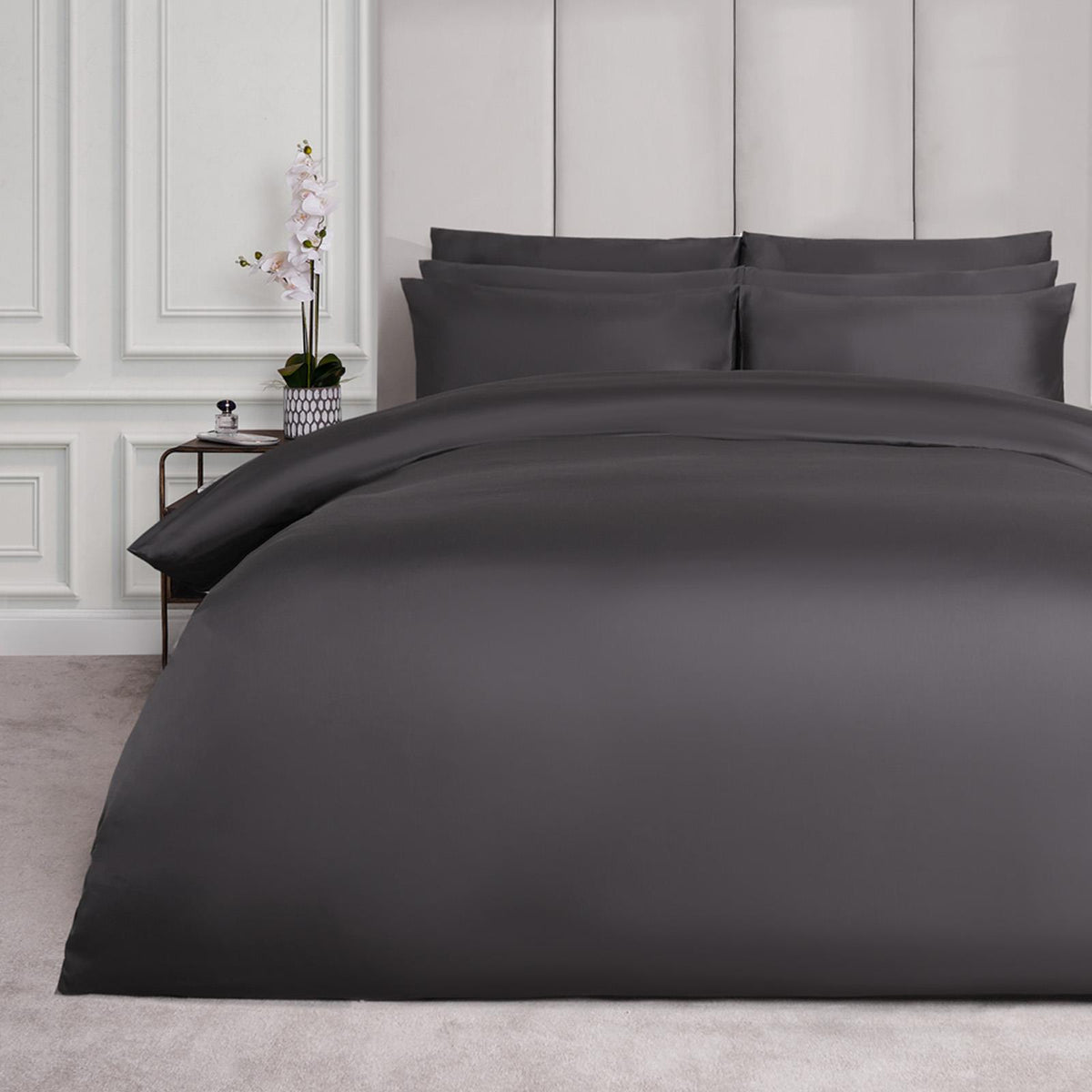 100% Cotton Duvet Cover 220 Thread Count Bedding Set Luxury Quilt Single Double