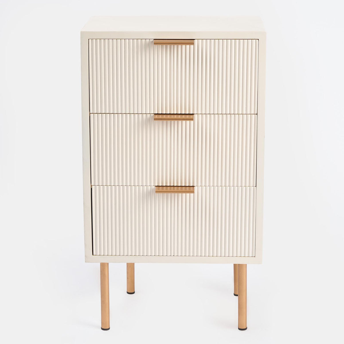 OHS Ribbed Drawer Unit Bedside Table 3/4/5/6 Draw Cabinet Nightstand Sideboard