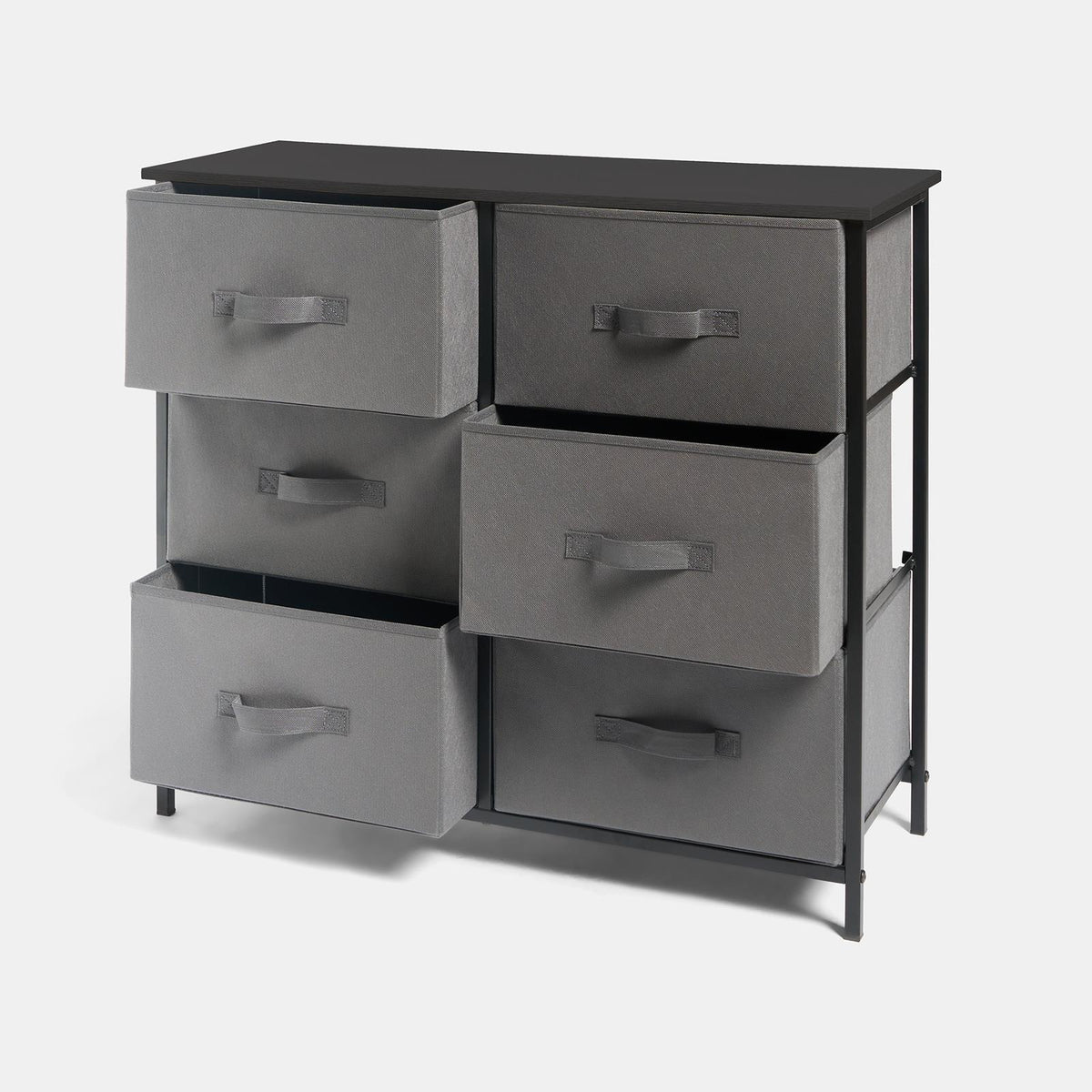 OHS Fabric Cabinet Bedside 2/3/4/5/6 Drawers Storage Unit Clothes Home Organiser