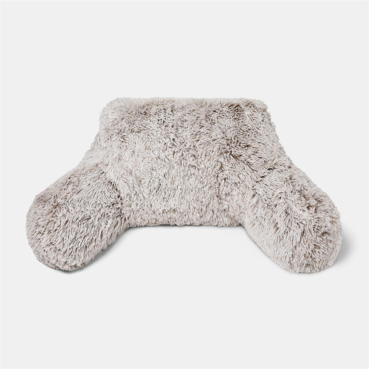 OHS Fluffy Cuddle Cushion Reading Pillow with Arms Lumbar Bed Chair