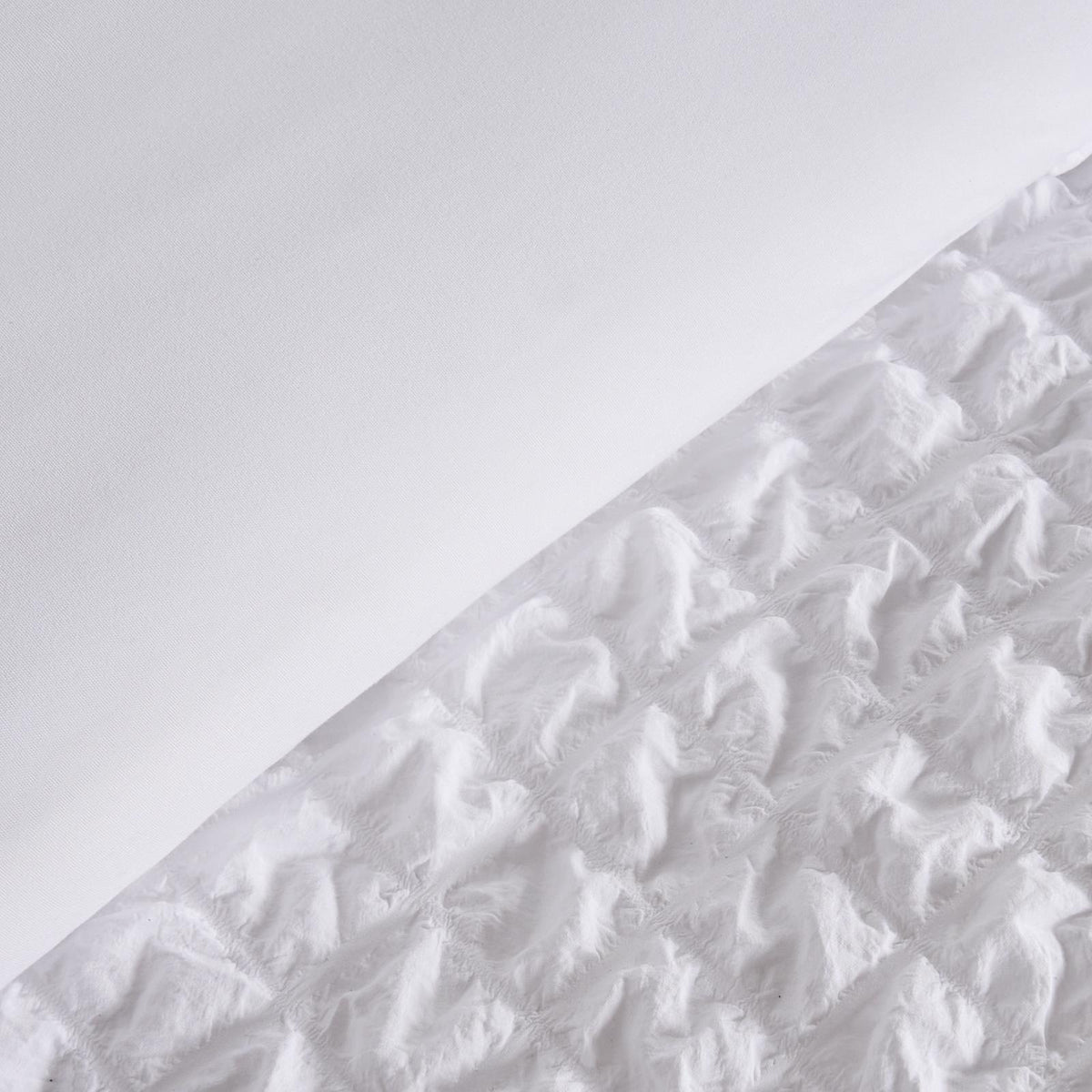 Luxury Seersucker Duvet Cover Set Geo Pillowcase Quilt Bedding Double King Size