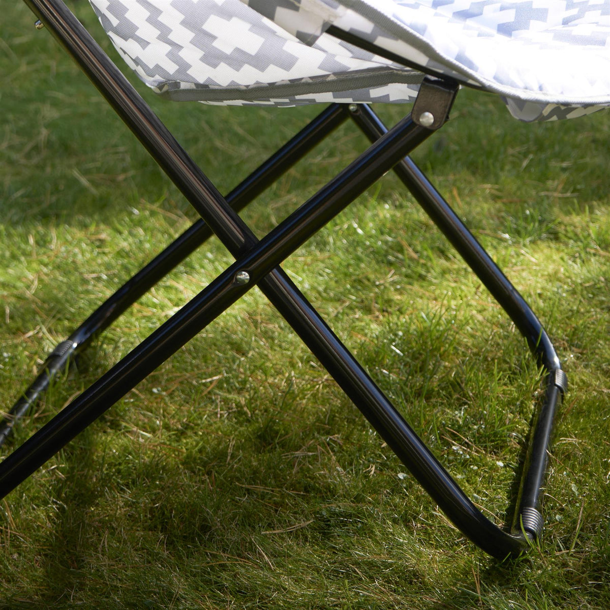 OHS Moon Camping Chair Round Folding Outdoor Garden Portable Seat