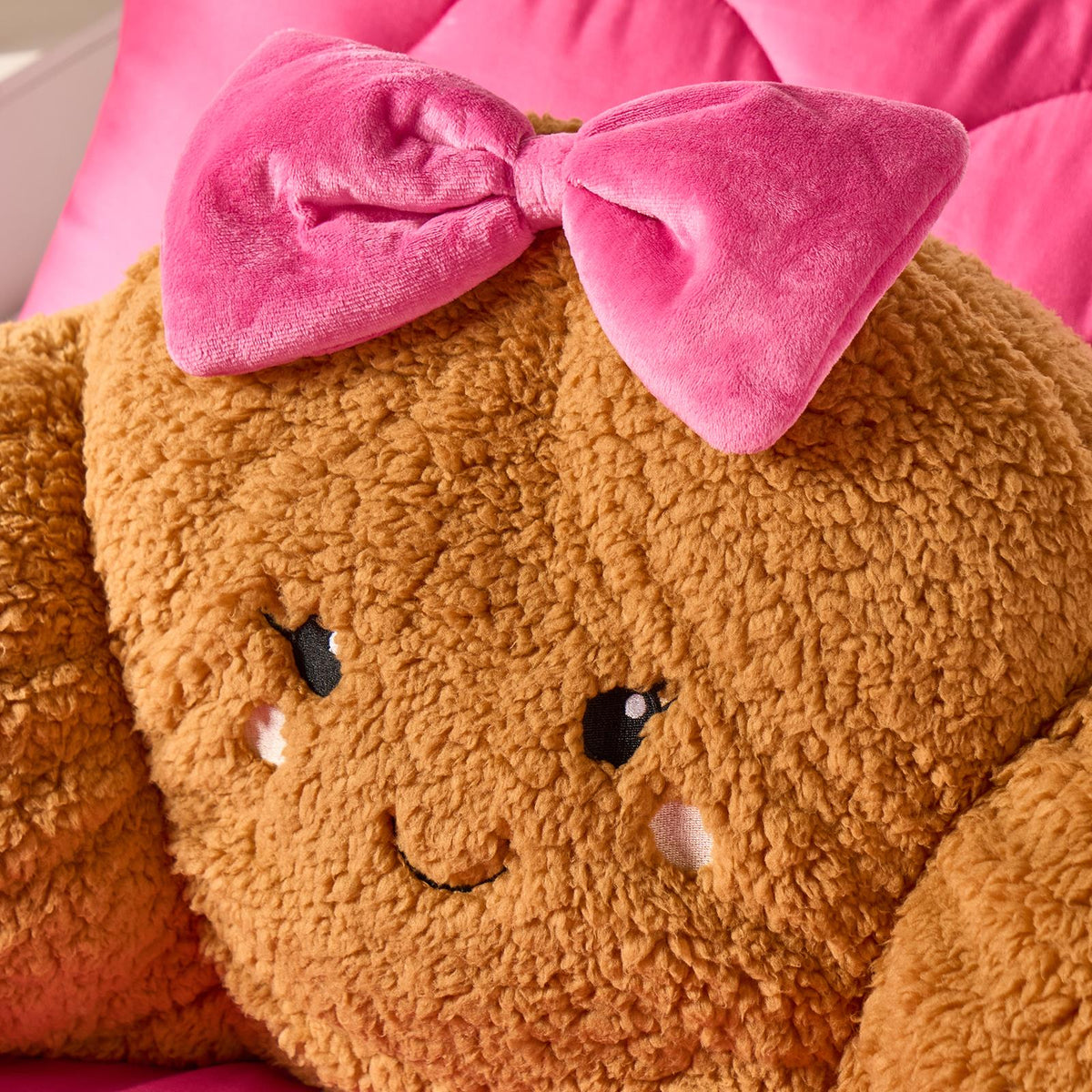 OHS Character Cuddle Cushion Soft Fleece Reading Pillow with Arms Bed Chair