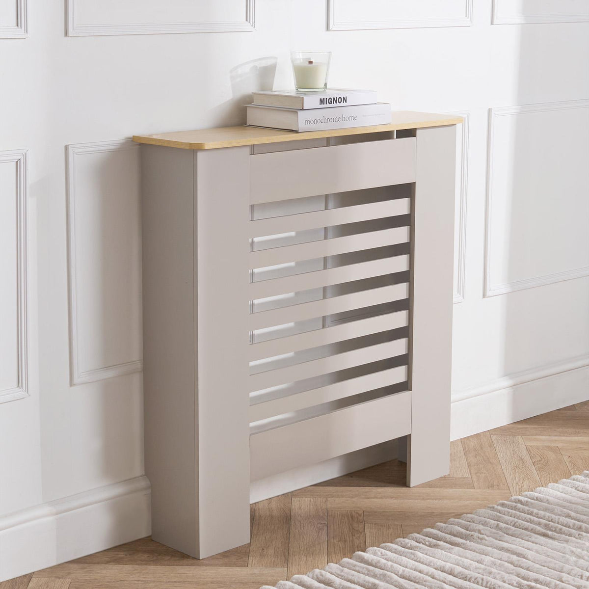 OHS Wood Radiator Cover MDF Side Board S M L Cabinet Shelf Hallway Furniture