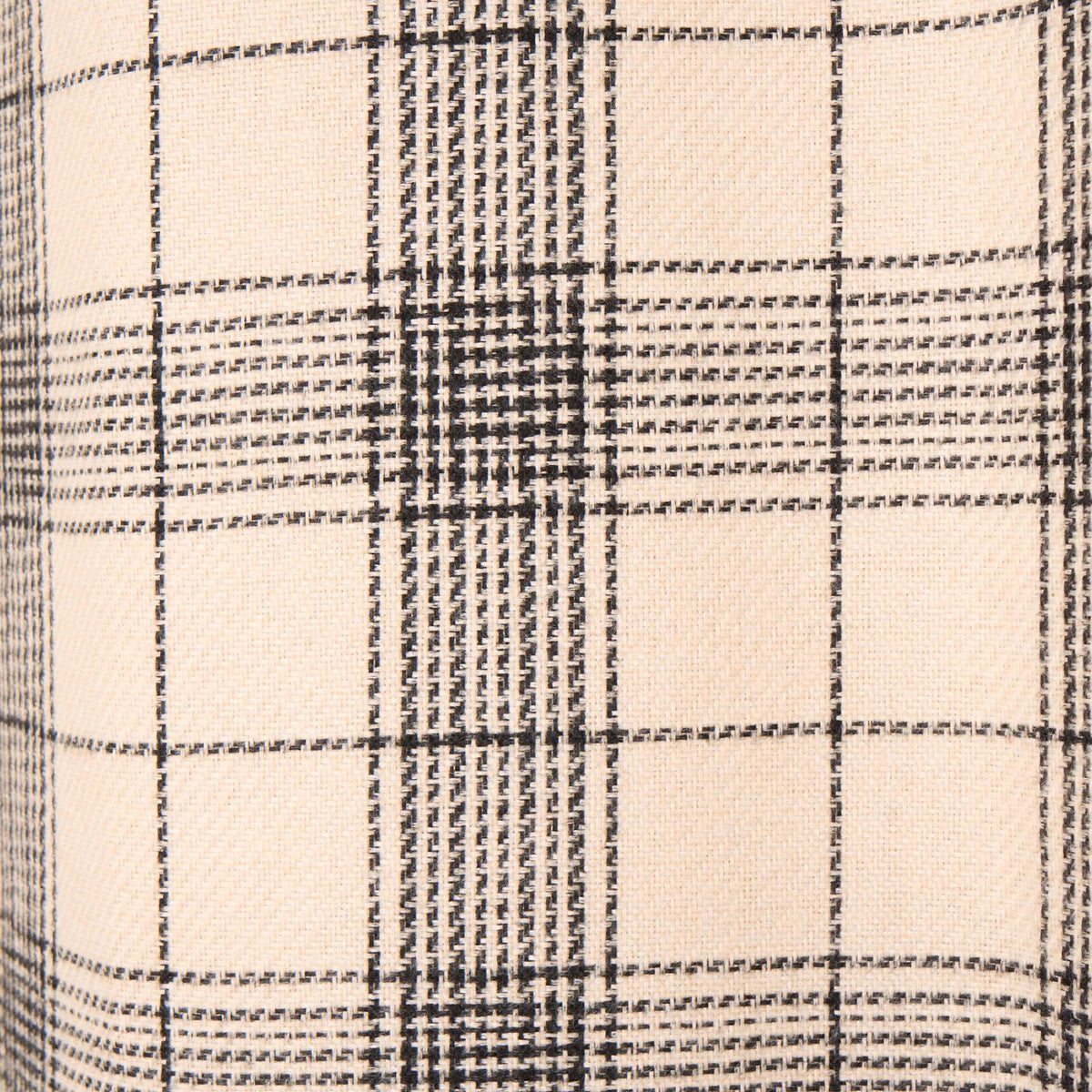 OHS Check Eyelet Curtains Pair Thermal Ring Top Textured Woven Ready Made
