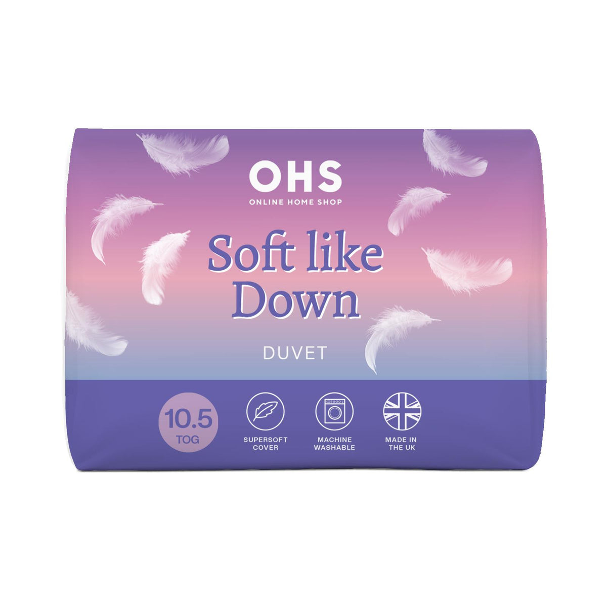 OHS Essentials Duvet Soft-Like-Down Quilt Filled Bedding 4.5/10.5/13.5/15 TOG