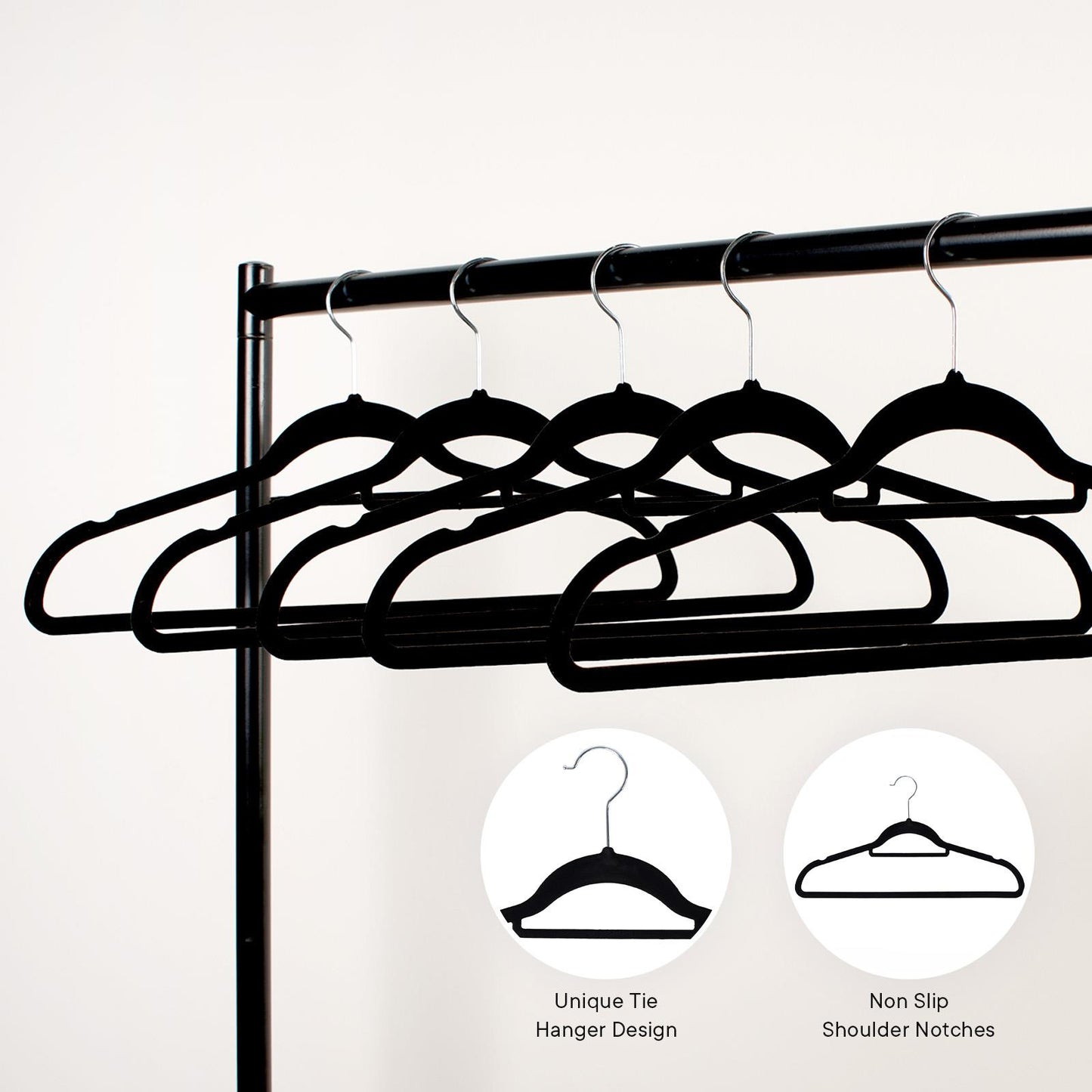 OHS Non-Slip Coat Hanger Strong Adult Clothes Trouser Hanging 10/20/50/100