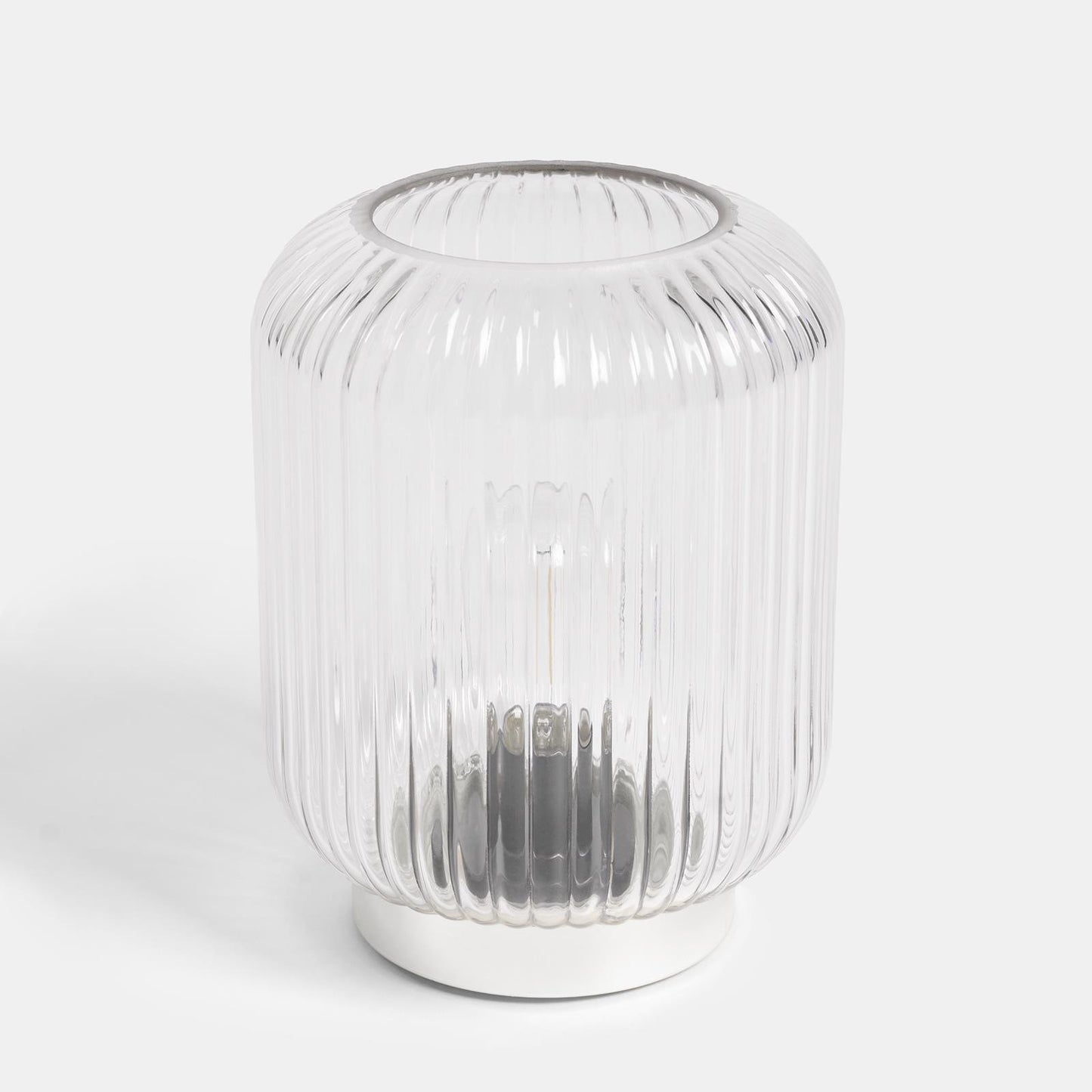 OHS Glass Cordless Lamp LED Battery Operated Decorative Table Night Light