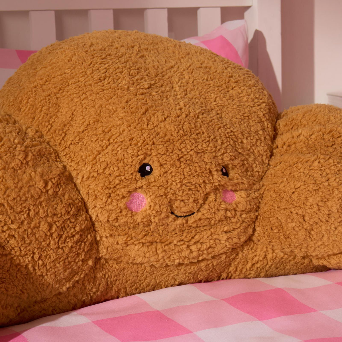 OHS Character Cuddle Cushion Soft Fleece Reading Pillow with Arms Bed Chair